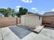 Backyard shed is perfect for extra storage or outdoor equipment at 6752 W Citrus Way, Glendale, AZ 85303