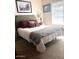 A cozy bedroom featuring carpet floors and a neutral color scheme at 9450 E Becker Ln # 2051, Scottsdale, AZ 85260