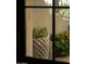 Window view of desert flora in decorative planters, complemented by desert landscaping at 10040 E Happy Valley Rd # 1011, Scottsdale, AZ 85255