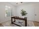 Office with hardwood floors and plantation shutters for a modern look at 1625 W Gunstock Loop, Chandler, AZ 85286