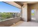 A serene balcony offers an outdoor retreat and neighborhood views from this lovely unit at 19777 N 76Th St # 3220, Scottsdale, AZ 85255
