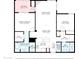 Detailed floorplan featuring 2 bedrooms, 3 baths, kitchen, laundry, and balcony at 19777 N 76Th St # 3220, Scottsdale, AZ 85255