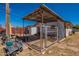 Dog kennel with shade at 3738 E Hash Knife Draw Rd, Queen Creek, AZ 85140