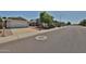 Wide street view showcasing the homes in the neighborhood and their curb appeal at 4445 W Oraibi Dr, Glendale, AZ 85308