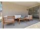 Covered patio features cozy outdoor seating for relaxing and entertaining guests at 7500 E Deer Valley Rd # 132, Scottsdale, AZ 85255