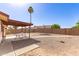 Spacious backyard features gravel, a covered patio, and a privacy wall at 815 W El Prado Rd, Chandler, AZ 85225