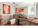 Stylish powder room featuring a live edge wood counter, vessel sink, and artistic decor at 9502 N 47Th St, Phoenix, AZ 85028