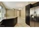 Open-concept kitchen featuring stainless steel appliances and granite counters at 1367 S Country Club Dr # 1167, Mesa, AZ 85210