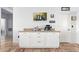 Additional kitchen counterspace with custom white cabinetry and granite countertops at 2731 W Desert Ranch Rd, Phoenix, AZ 85086