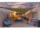 Outdoor patio area complete with shade structure, seating, bar, and grill at 2731 W Desert Ranch Rd, Phoenix, AZ 85086
