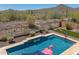 An aerial view of a private pool in the backyard at 31046 N 138Th Ave, Peoria, AZ 85383