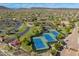 Aerial view of the community's tennis courts, set within a landscaped neighborhood at 31046 N 138Th Ave, Peoria, AZ 85383