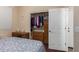 Bedroom features a built in wardrobe, drawers, and desk at 42160 W Arvada Ct, Maricopa, AZ 85138
