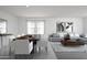 Bright, open living space featuring a dining table and sofa, with natural light streaming in at 5840 W Willow Ridge Dr, Laveen, AZ 85339