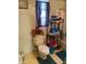 Bathroom with a toilet, window, and vintage decor at 8022 E 1St Ave, Mesa, AZ 85208