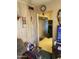 Cozy living room with wood-paneled walls at 8022 E 1St Ave, Mesa, AZ 85208