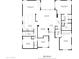 Floor plan illustrating the layout and dimensions of the home's rooms and spaces at 870 E Megan St, Gilbert, AZ 85295