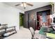 Functional bedroom has dark-painted accents and provides ample space at 18427 N 32Nd Ln, Phoenix, AZ 85053