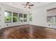 Sunny bedroom with bay window and hardwood flooring at 30135 N 129Th Gln, Peoria, AZ 85383