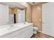Bathroom featuring dual sinks, modern fixtures, and tile surround shower at 3264 W Caleb Rd, Phoenix, AZ 85083