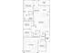 Detailed floor plan showcasing the layout of a four-bedroom house at 3264 W Caleb Rd, Phoenix, AZ 85083