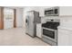 Kitchen area featuring stainless steel appliances and plenty of natural light at 3268 W Caleb Rd, Phoenix, AZ 85083