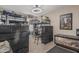 Stylish bedroom with a unique loft bed, storage drawers, and playful decor at 3488 S Bowman Rd, Apache Junction, AZ 85119