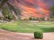 A community green space with lush grass and scattered trees, offering a serene environment for residents to enjoy at 3488 S Bowman Rd, Apache Junction, AZ 85119