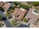 Aerial view of Southwestern home with a private backyard, covered patio, and desert landscaping at 5336 E Gloria Ln, Cave Creek, AZ 85331