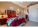 Bedroom featuring Southwestern style decor and bright colors at 5336 E Gloria Ln, Cave Creek, AZ 85331