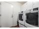 Laundry room featuring modern appliances and white cabinets for ample storage space at 5536 E Gable Ave, Mesa, AZ 85206