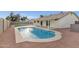 Backyard pool perfect for relaxation and recreation at 6441 E Julep St, Mesa, AZ 85205