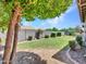 Picture of a home's backyard with grass, privacy wall, tree, and manicured landscaping at 6914 W Juana Dr, Peoria, AZ 85383