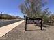 Community entrance to Sonoran Mountain Ranch Park with trail signage at 6914 W Juana Dr, Peoria, AZ 85383