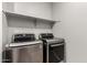 This is a laundry room with modern LG washer and dryer machines at 7216 N 124Th Ln, Glendale, AZ 85307