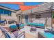 Relaxing patio features cozy seating, modern outdoor furniture, and serene ambiance, ideal for enjoying the outdoors at 8307 E Buena Terra Way, Scottsdale, AZ 85250