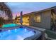 Backyard with a hot tub and pool, perfect for outdoor entertaining and relaxation at 22639 E Avenida Del Valle --, Queen Creek, AZ 85142