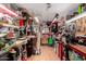 A garage has been turned into a large wood-working, craft, and hobby space at 2400 E Baseline Ave # 169, Apache Junction, AZ 85119
