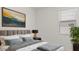 Stylish bedroom featuring a comfortable bed, modern decor, and a cozy atmosphere at 25484 W Graham Trl, Buckeye, AZ 85326