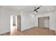 Bedroom with hardwood flooring and a ceiling fan at 5103 E Juniper Ave, Scottsdale, AZ 85254