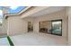 Covered patio with large sliding glass doors that offers seamless indoor/outdoor living at 5103 E Juniper Ave, Scottsdale, AZ 85254