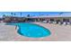 Sparkling outdoor pool surrounded by lounge chairs and lush landscaping, perfect for relaxation at 5317 E Colby St, Mesa, AZ 85205