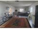 Open-concept living area with bright walls, vintage style, and vintage appliances at 535 S Alma School Rd # 37, Mesa, AZ 85210
