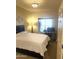 Comfortable bedroom with a large bed, window with blinds, and a desk setup at 5350 E Deer Valley Dr # 3267, Phoenix, AZ 85054