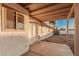 Covered patio overlooking the expansive backyard at 6244 E Inglewood St, Mesa, AZ 85205