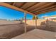 Covered patio with views of the sunny, large backyard at 6244 E Inglewood St, Mesa, AZ 85205