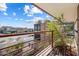 Balcony view with steel and wood construction, view of city with blue sky at 7157 E Rancho Vista Dr # 5004, Scottsdale, AZ 85251