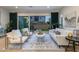 Bright living room with plush seating, stylish decor, and large sliding glass doors to the outdoor area at 1910 W Desert Hollow Dr, Phoenix, AZ 85085
