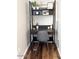 Functional home office featuring a stylish desk, storage shelving, and organized workspace, ideal for productivity at 2150 E Bell Rd # 1068, Phoenix, AZ 85022