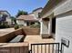 The home's private front patio has brick walls, a stone surface and easy access to the front door at 2201 N Comanche Dr # 1093, Chandler, AZ 85224